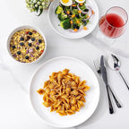GBHOME Ceramic Dinnerware Sets, 12 Pieces Stoneware Dinnerware Set, Plates and Bowls Sets, Dishwasher & Microwave Safe Dishes | Service for 4 -White