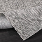 Washable Indoor Outdoor Rug 9x12 Weather Resistant Area Rugs Modern Solid for Porch Deck Balcony Backyard Patio Outside Carpet (9 X 12 Silver Grey)