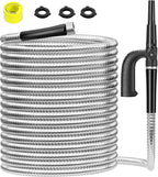 SPECILITE Metal Garden Hose 100ft Heavy Duty 304 Stainless Steel Water Pipe for Yard, Outdoor - Durable, Tough & Flexible, Kink & Tangle Free, Pet-proof, Puncture Resistant with Independent Grip
