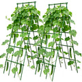 Heavy Duty Cucumber Trellis,2 Pack,No AssemblyGarden Trellis for Climbing Plants Outdoor,Cucumber Trellis, A-Frame Vegetable Frame,Vegetables Peas Beans Squash Cucumber