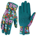 fauson Gardening Gloves - Gardening Gloves for Women Firm Grip Breathable Garden Gloves Puncture-Resistant Work Gloves Green