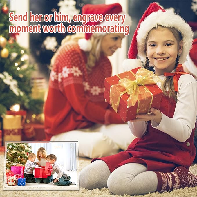 HELPLEX Picture Frames, 3 Pack 6x8 inch Acrylic Picture Frame Clear 6 x 8 Photo Frames Magnetic Picture Frames Ready for Tabletop Display, Effectively Protect Photos from Fading and Yellowing