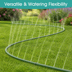 Amolok 50 FT Soaker Hose for Garden Lawn, Water Saving Sprinkler Hose