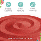 Sandsational Sparkle Ruby Red Unity Sand -1.5 LB (22 oz), Red Colored Sand for Weddings, Vase Filler, Home Decor, Crafts, Terrariums, and More