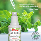 Mighty Mint Peppermint Oil Ant Killer Spray – Natural Ant Repellent for Indoor & Outdoor Use – Plant-Based Insect & Pest Control – 16 oz (Pack of 2)