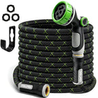 SOLMIO Lightweight Garden Hose,50ft Non Expandable Water Hose with Nozzle