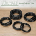 Bonsai Training Wire, 3.5mm x 16.4 ft Anodized Aluminum Floral Plant Training Wire Bendable Metal Stems Accessories for Gardening Branch Fixing Crafts (Black)