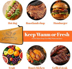 BBQ Blanket for Resting Meat - Insulated Blanket Bag for Large Briskets, Turkeys, Pork - Reusable Grilling Accessory & Birthday Gifts for Men, Dad, Grill Masters (21 inch)