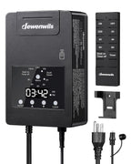 DEWENWILS 120W Low Voltage Landscape Transformer with Remote Control, 120V AC to 12V DC, Low Voltage Transformers with Photocell & Timer, Landscape Lighting Transformer for Garden Light Spotlight