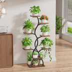 Plant Stand Indoor with Grow Light - 8 Tiered Corner Plant Shelf Indoor