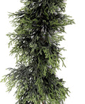 RECUTMS Artificial Garland 1pcs Fake Vines Ivy Greenery Stiff Leaves Plants Table Decor Faux Hanging Plastic Plant for Indoor Outdoor Home Party Wall Mantle (Green H)
