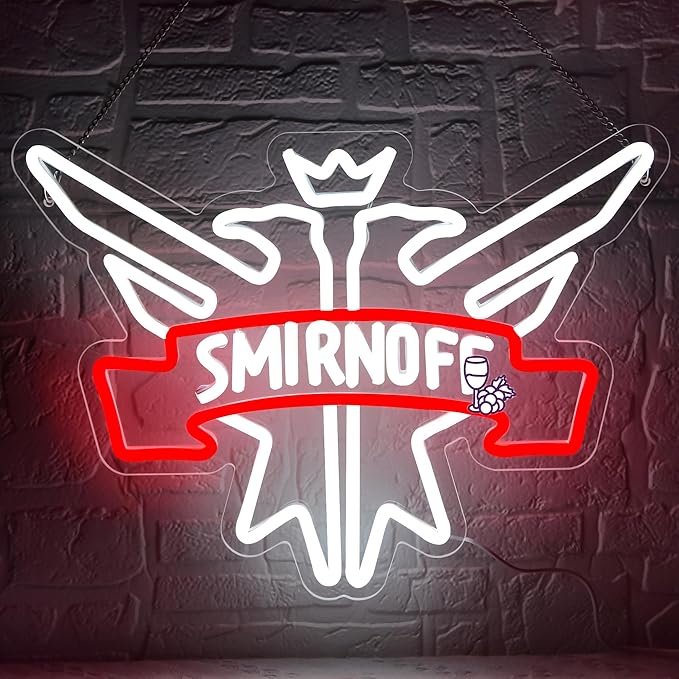 Beer Neon Sign for Wall Decor Bar Signs for Home Bar Lights Beer led Signs for man Vodka LED Light Up Sign for Bedroom Wall Birthday Party Man Cave Club Decor Gifts for men Size16.1 * 12.6in(JTD235)