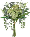 DILATATA Artificial Greenery Stems Box Set, 5 Kinds Mixed Eucalyptus Leaves Trailing Vine Plant Monstera Leaf Faux Plants for DIY Bouquets Wedding Floral Arrangements Table Centerpieces Vase Decor