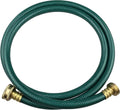 PVC Garden Hose 1/2 Inch Green Heavy Duty Water Hose with Solid Brass Fittings,No Leaking, Flexible,for outdoors,Lawns,Patio (5 FT, Green, Brass Fittings)