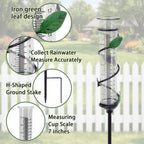 YNGFIL 27" Garden Rain Gauge - 7" Plastic Tube for Outdoor Indoor Use, Patio Yard Decor Statue