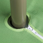 Outdoor Tablecloth Wrinkle-Free Stain Resistant Waterproof Polyester Fabric Table Cover with Zipper Umbrella Hole for Picnic/Party/Dinner/Patio Garden(60×84inch,Zippered,Olive Green)