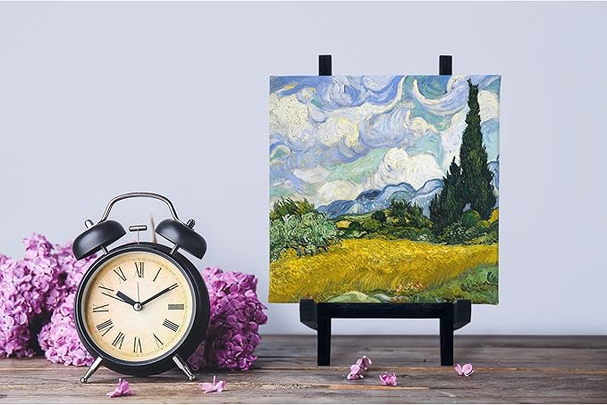 9 Inch Tabletop Easel Stand | Small Canvas Painting Display Easel Stand - Black | Canvas Paintings, Arts & Crafts, Frames, Wedding | Kids, Artists, Adults (4-Pack)