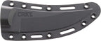 CRKT Clever Girl Fixed Blade Knife with Sheath: Powder Coated SK5 Steel, Upswept Blade, Textured Nylon Handle, Molle Compatible Sheath 2709,Black