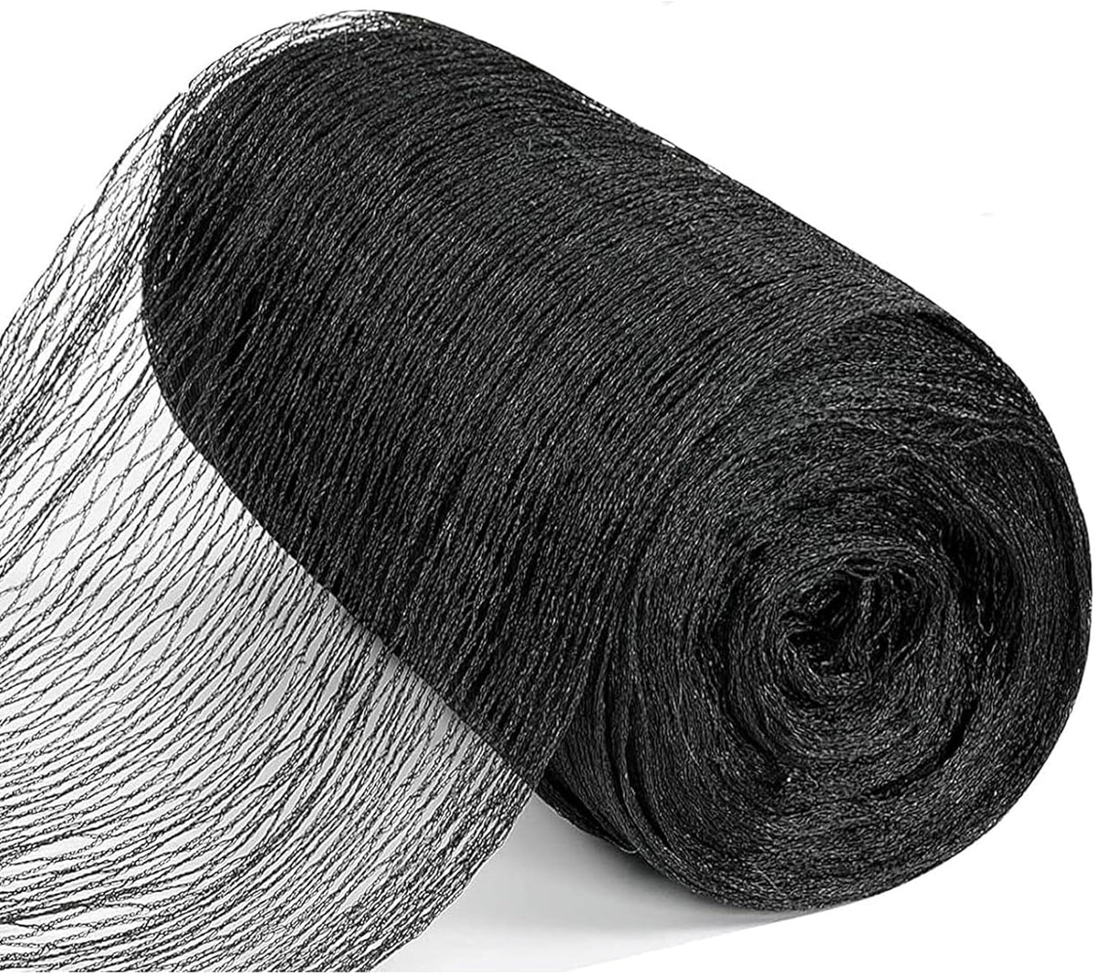Koi Pond Netting for Leaves 25x50 Ft, 1 in Strong Woven Fine Mesh Pond Leaf Net Cover, Protecting Koi Fish from Herons, Raccoons, Birds, Cats & Predators, 28 Pcs Stakes Included