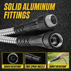 BIONIC STEEL 50 Ft Metal Garden Hose with Sprayer Nozzle