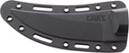 CRKT Clever Girl Fixed Blade Knife with Sheath: Powder Coated SK5 Steel, Upswept Blade, Textured Nylon Handle, Molle Compatible Sheath 2709,Black