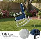 Outdoor Chair Cushions 20x20, Water-Resistant & Fade-Resistant, Patio Furniture Lawn Dining Chair Seat Replacement with High Back, Ties Zipper, Removable Cover, Set of 6, Navy Blue