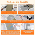 2-Pack 14x24x1 MERV 8 Reusable & Washable Electrostatic Air Filters - Long-Lasting Filter for HVAC, Furnace & Air Conditioner Units, Actual Size: 13-5/8” x 23-5/8” x 7/8”