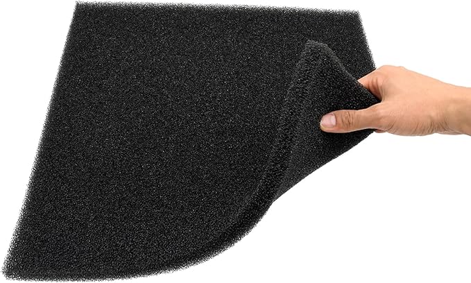 Aquarium Filter Bio Sponge Pad, Foam Sponges Filter Media, Cut fit it Filter Accessories for Fish Tanks and Ponds (18"x18"x0.8" (20PPI) 1 Pack)