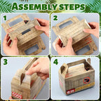 Bucherry 24 Pcs Dinosaur Treat Boxes Dino Party Favor Boxes Candy Goodie Gift Containers for Dinosaur Birthday Decorations Dino Birthday Party Supplies Baby Shower Decorations