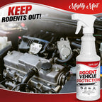 Mighty Mint Peppermint Oil Rodent Repellent Spray for Vehicles – Natural Mouse & Rat Control for Car Engines, RVs, Trucks & Boats – Plant-Based, Extra-Strong Formula – 16 oz