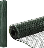 Zebro Plastic Chicken Wire Fence – Flexible Poultry Netting & Garden Fence for Chicken Coops, Rabbits, Pet Enclosures & Landscaping – Weatherproof & Rust-Free - 4' x 75' Green