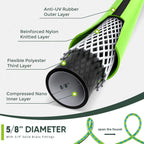 Hybrid Hose 75ft x 5/8", Short Garden Water Hose Heavy Duty, Flexible, Lightweight Hybrid Water Hose with Swivel Handle,3/4'' Brass Fittings, Available For Reel Cart Backyard Burst 500 PSI