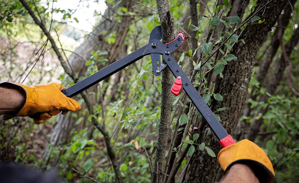 EZ Kut BranchCutter Anvil Loppers. Ratcheting Tree Cutter - Sub Compact Lightweight Packable Loppers best Tree Branch Cutter - Yard Tools Since 1988