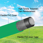 PVC Garden Hose 1/2 Inch Green Heavy Duty Water Hose with Solid Brass Fittings,No Leaking, Flexible,for outdoors,Lawns,Patio (10 FT, Green, Brass Fittings)