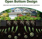 12×4×1FT(2PCS) Galvanized Raised Garden Bed Kit, Metal Planter Boxes，Large Outdoor Planters Garden for Planting Vegetables,Flowers,Herbs -Black