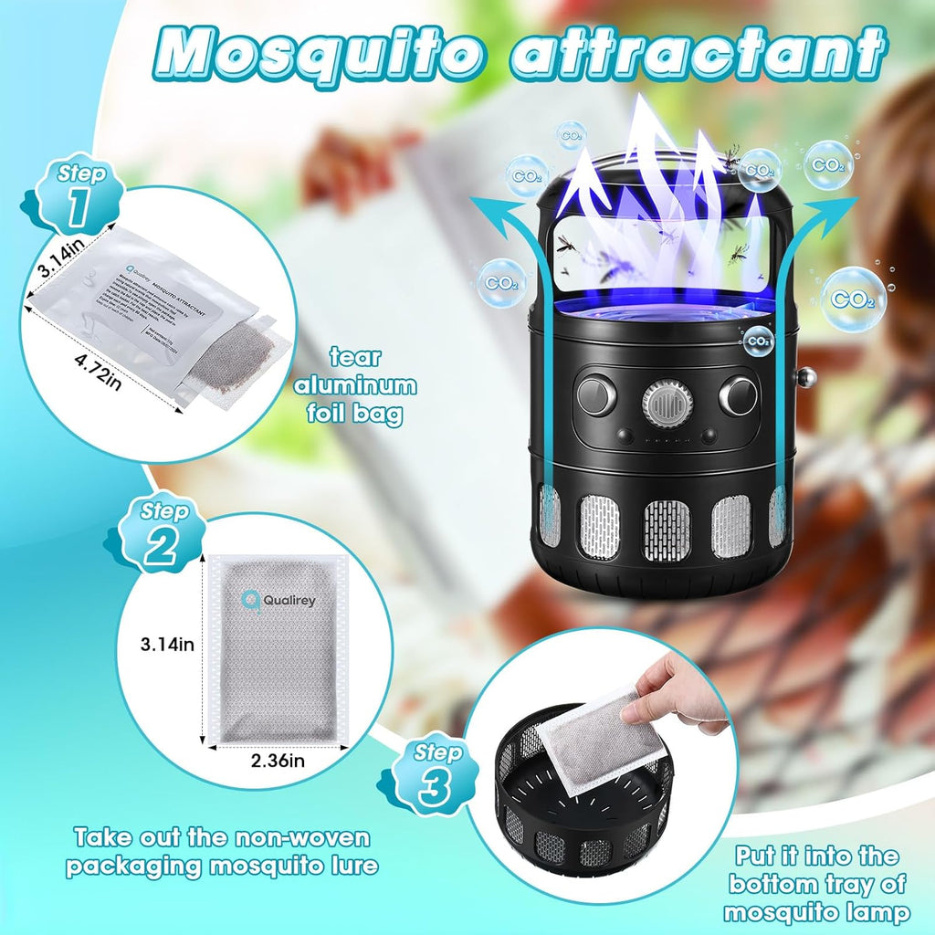 3 Pack Mosquito Attractant in Bulk, Lure for Bug Zapper Bait Refill Compatible with All Mosquito Trap Enhances Catch Rates for Indoor Outdoor Traps, Safe and Long Lasting