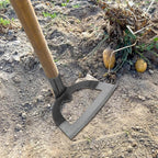 DOITOOL Heavy Duty Hollow Garden Hoe Tool 8.38In Handheld Weeding Rake for Backyard Farming Soil Loosening Tilling and Planting