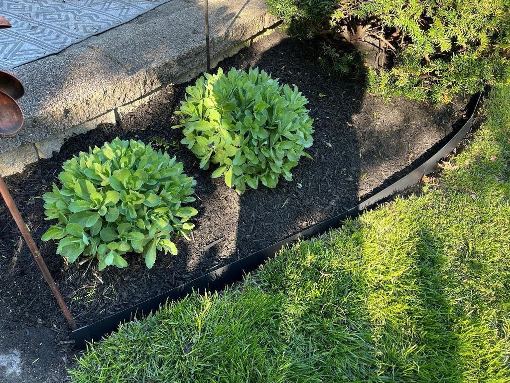 8-Pack Steel Landscape Edging 40 * 6 Inch Metal Edging for Landscaping Border Tall Garden Edging Lawn Edging No-dig Hammer in Edging with Gloves(26.7FT Total Length)