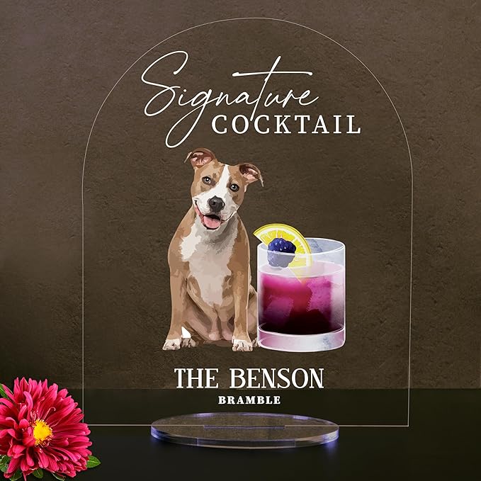 Pet Signature Drink Wedding Signs