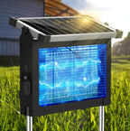 Solar Bug Zapper Outdoor Waterproof, Jepwe 4500V Cordless Bug Zapper Outdoor Large, Rechargeable Mosquito Killer & Fly Zapper, Solar Powered Insect Trap for Garden, Patio, Backyard, Indoor Use