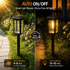 Tenmiro Solar Pathway Lights Outdoor 8 Pack, Bright Solar Garden Lights
