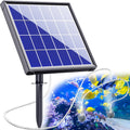 NFESOLAR Solar Pond Aerator with Battery Backup, 3 Modes, 2 Air Stones, Solar Air Pump for Outdoor Garden Small Pond Stock Tank Hydroponics Wildlife