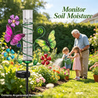 YHSOLAR Butterfly Rain Gauge with 6 Inch Plastic Tube