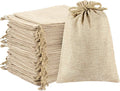 ANPHSIN 75 Pcs Small Burlap Gift Bags with Drawstring - 5.4" x 3.7" Burlap Favor Sacks, Mini Gift Wrapping Bags for Wedding Baby Shower Classmates Festival Party Favors, DIY Craft