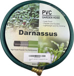PVC Garden Hose 1/2 Inch Green Heavy Duty Water Hose with Solid Brass Fittings,No Leaking, Flexible,for outdoors,Lawns,Patio (25 FT, Green, Brass Fittings)