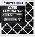Filter King 17.25x26x1 Air Filter | 4-PACK | Carbon MERV 8 HVAC Pleated A/C Furnace Filters | MADE IN USA | Actual Size: 17.25 x 26 x .75"