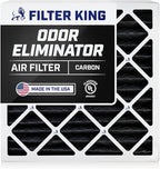Filter King 17.25x26x1 Air Filter | 4-PACK | Carbon MERV 8 HVAC Pleated A/C Furnace Filters | MADE IN USA | Actual Size: 17.25 x 26 x .75"