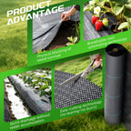 Land Guard 4ft x 300ft Weed Barrier Fabric Heavy Dusty, Ground Cover, Weed Mat, Woven Landscape Fabric for Garden, Lawn and Outdoor Project