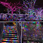 66Ft 200LED Christmas Fairy Lights Plug in, Waterproof String Lights Outdoor & Indoor 8 Modes with Timer, Bedroom Decor Twinkle Lights for Girl's Room Garden Party Christmas Decorations (Multicolor)