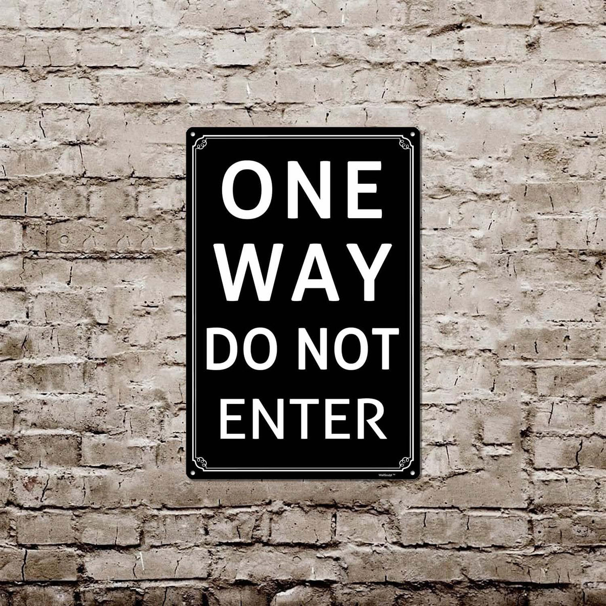 8x12" One Way - Do Not Enter Parking Lot Sign - High-Intensity Grade Aluminum, Weatherproof & Fade-Resistant, Ideal for Outdoor & Indoor Use - Curbside Sign